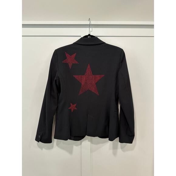Hipchik Couture Crystal Star Embellished Blazer Size L - Picture 2 of 6